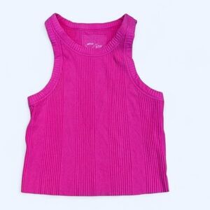 Aerie Fuchsia Ribbed Tank Top